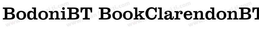 BodoniBT BookClarendonBT Light字体转换